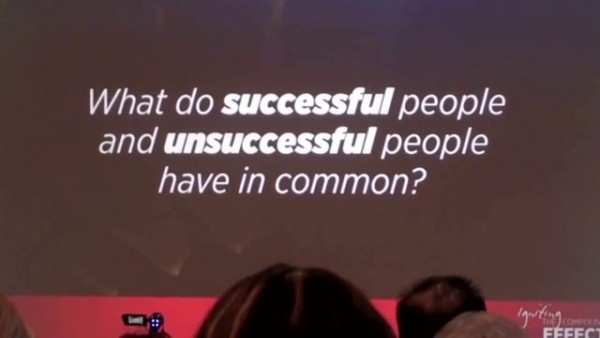 what do successful and unsuccessful people have in common?